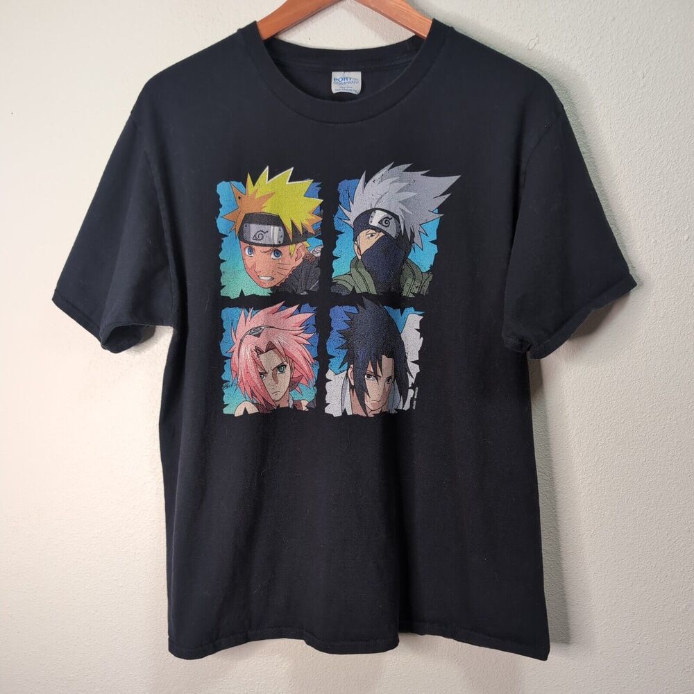 Vintage 2002 Naruto T‎ Shirt Mens Large Anime Y2K